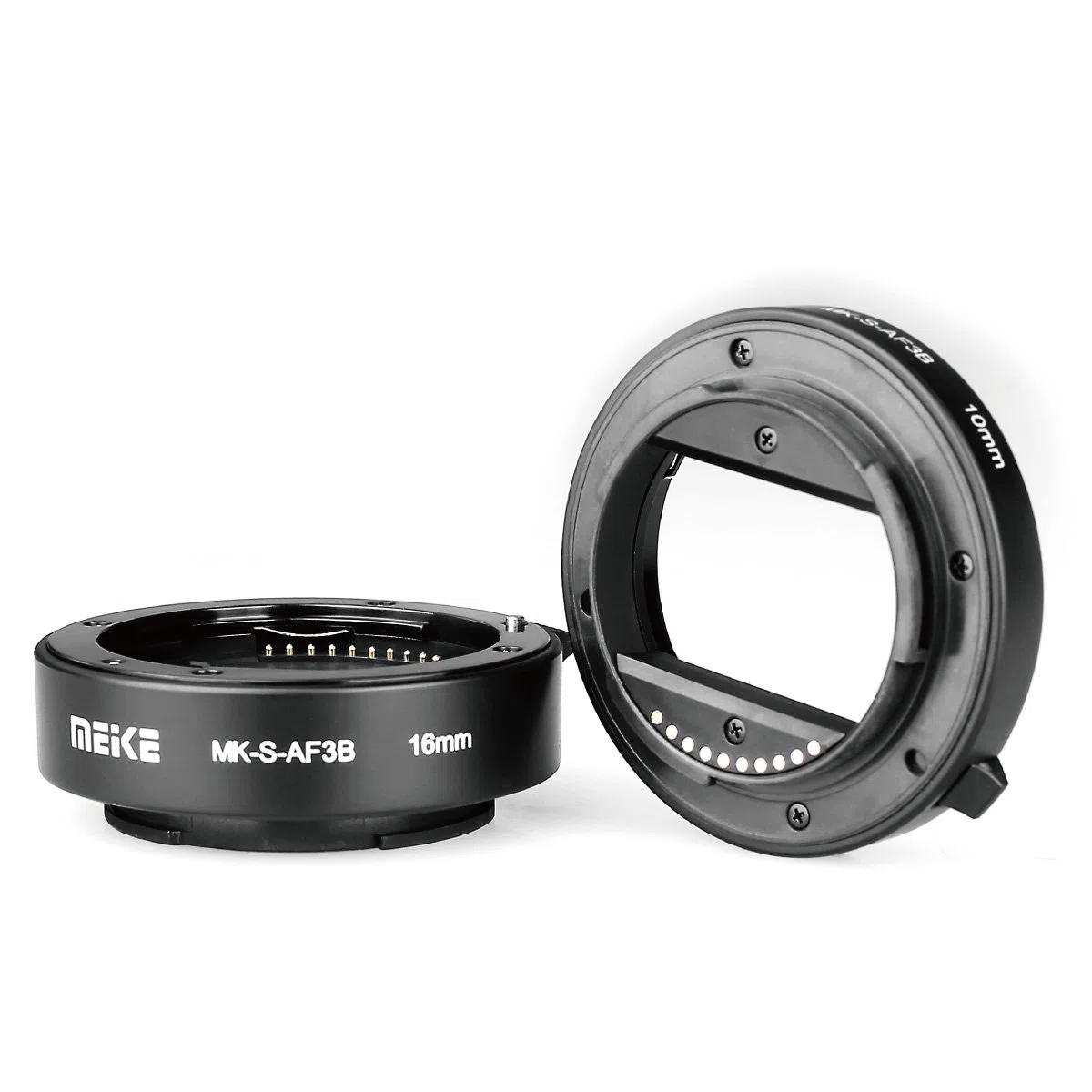 Meike MK-S-AF3B Auto Focus Kunststoff Verlängerungsrohr Makro Adapter Ring für Sony NEX 3 NEX 5 NEX 6 A6000 A6100 A6300 A6400 A6500 A6600 A7 (10mm +16mm)