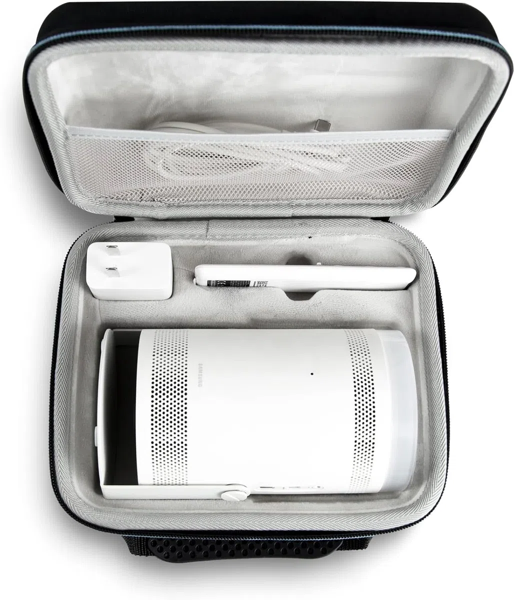 Hartschalen-Reisehülle für Samsung The Freestyle-Projektor, Tragetasche kompatibel mit dem tragbaren Projektor