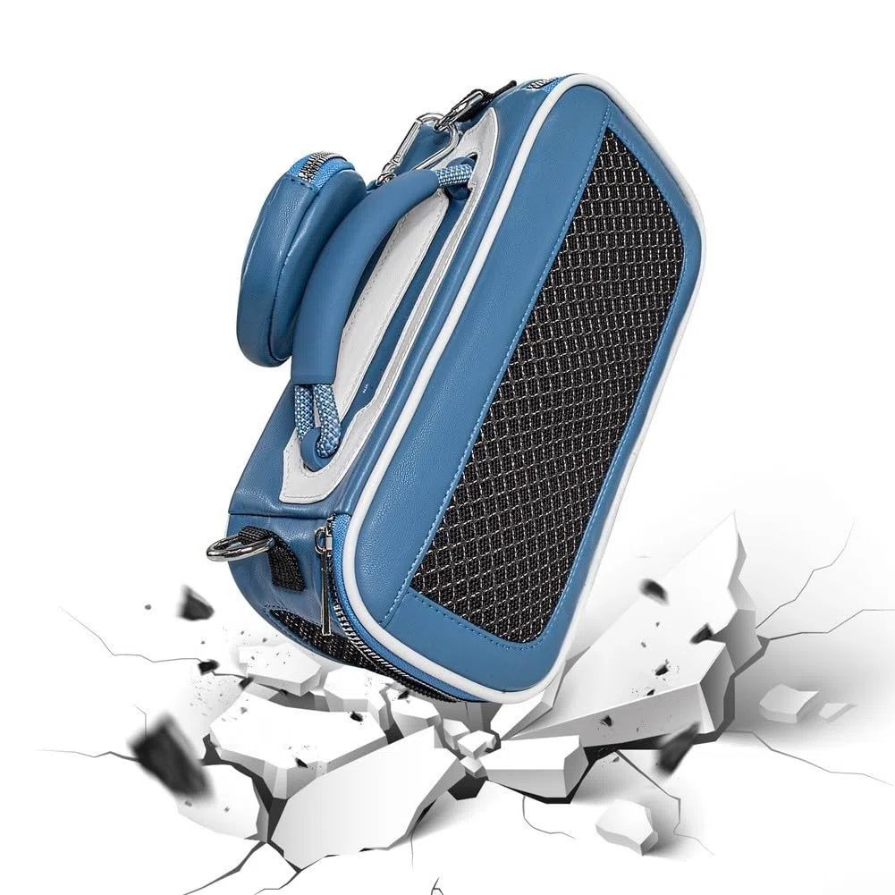 Reise-Schutzhülle für Bose für Soundlink Max Wireless Audio-Lautsprecher, mit EVA-Material, Zubehörfächern und praktischem Ladezugang (blau)