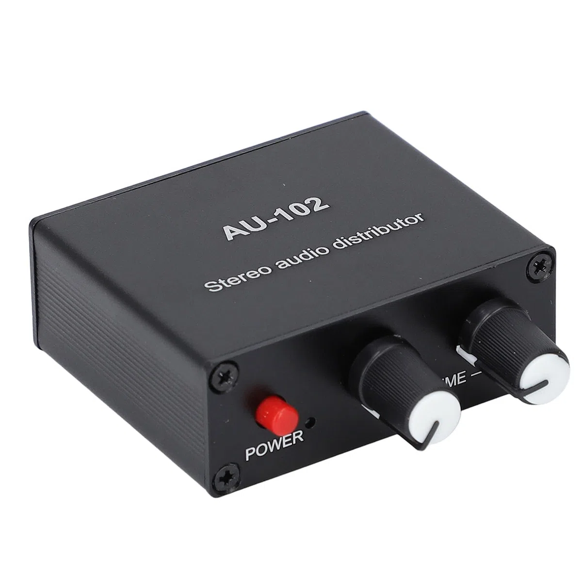 Active Sound Distributor, 2 Way 1 in 2 Out Mini Amp mit Unabhängiger Lautstärke Regelung, für Kopfhörer und Sound Amps DC5V