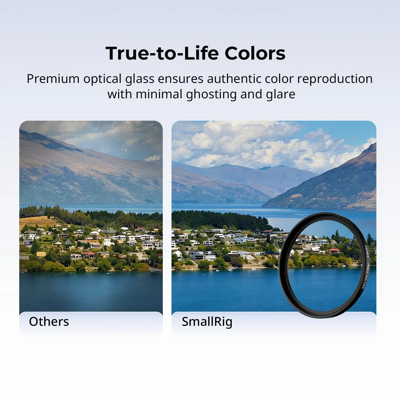 SMALLRIG UV-Filter Gegenlichtblende für FUJIFILM X100VI / X100V, UV-Filter mit 99% Lichtdurchlässigkeit, Antireflex & Anti-Ghosting-Funktion, Gegenlichtblende aus Aluminiumlegierung, Silber – 5851