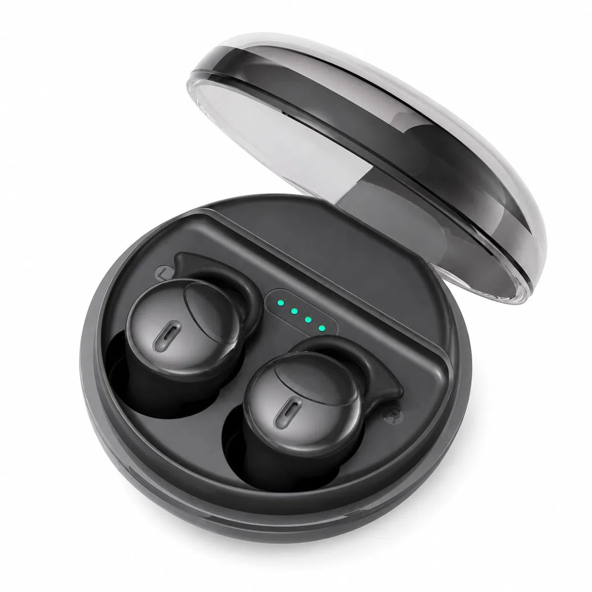 Mini Sleep Earbuds Wireless - IPX5 Wasserdicht, Leichte Schlafkopfhörer Bluetooth 5.3 für empfindliche Schläfer, Schmerzloses & Unsichtbares Design Kopfhörer, Lange Akkulaufzeit (Schwarz)