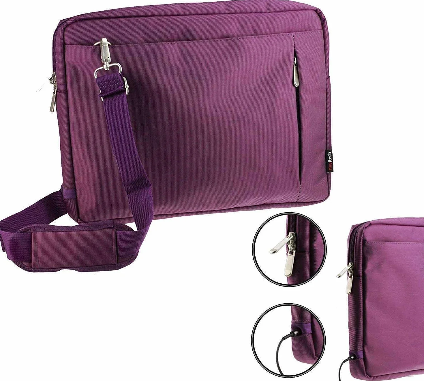 Navitech Lila Wasserfeste Tasche – Kompatibel mit dem ieGeek 17.5" Portable DVD Player