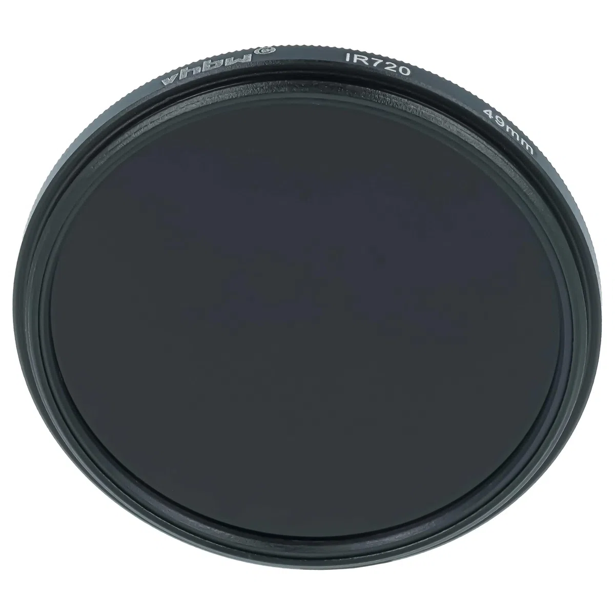vhbw Universal Infrarot Filter 720nm für Kamera Objektiv - Zirkularer IR-Filter, 49mm, Schwarz
