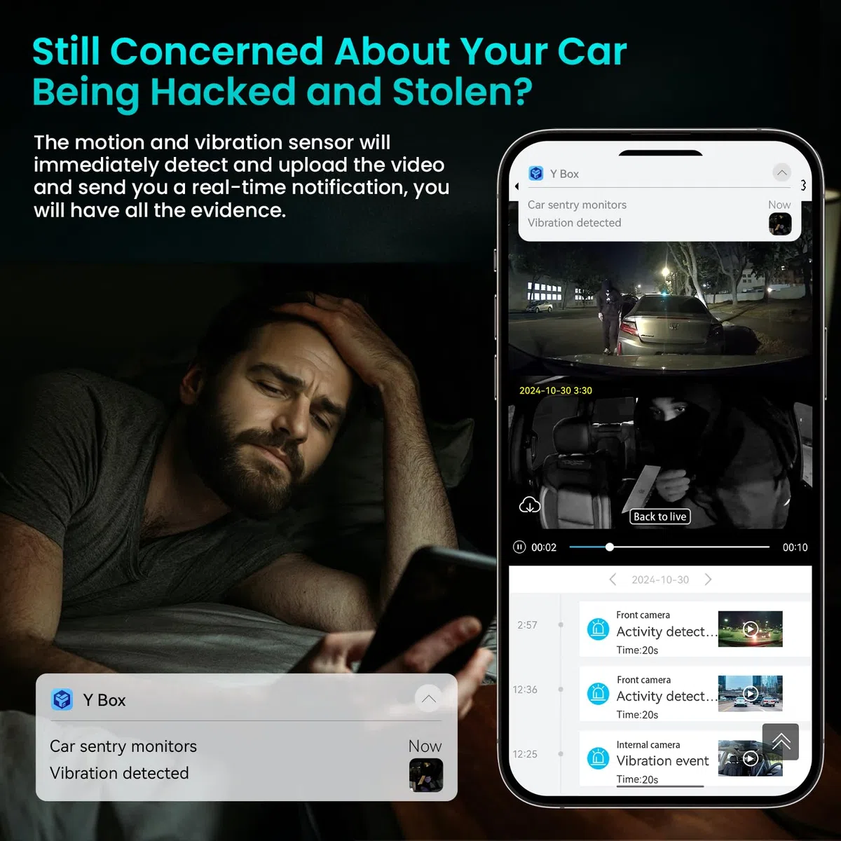 IIWEY L7 4G LTE Dash Cam Front and Inside| 24/7 Parking Monitoring | Real-Time Remote View | Smart Motion Alerts & Cloud Storage | Two-Way Audio, Privacy Mode (32G SD Card & SIM Card Included)