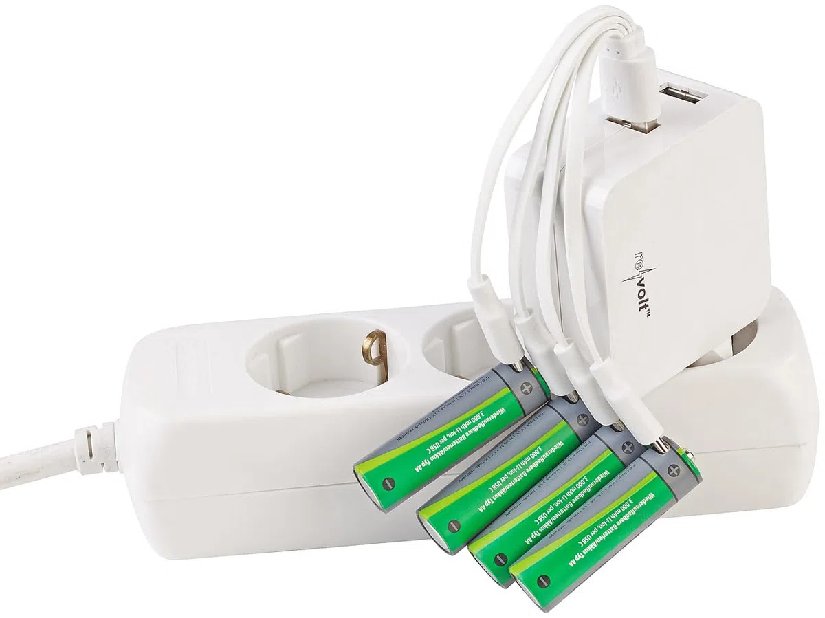 tka Köbele Akkutechnik Li Ion Akkus Typ AA: 8er-Set wiederaufladbare Batterien: 4X AA (3000 mWh), 4X AAA (800 mWh) (Batterien zum Aufladen, Akku Batterie Set, RC)