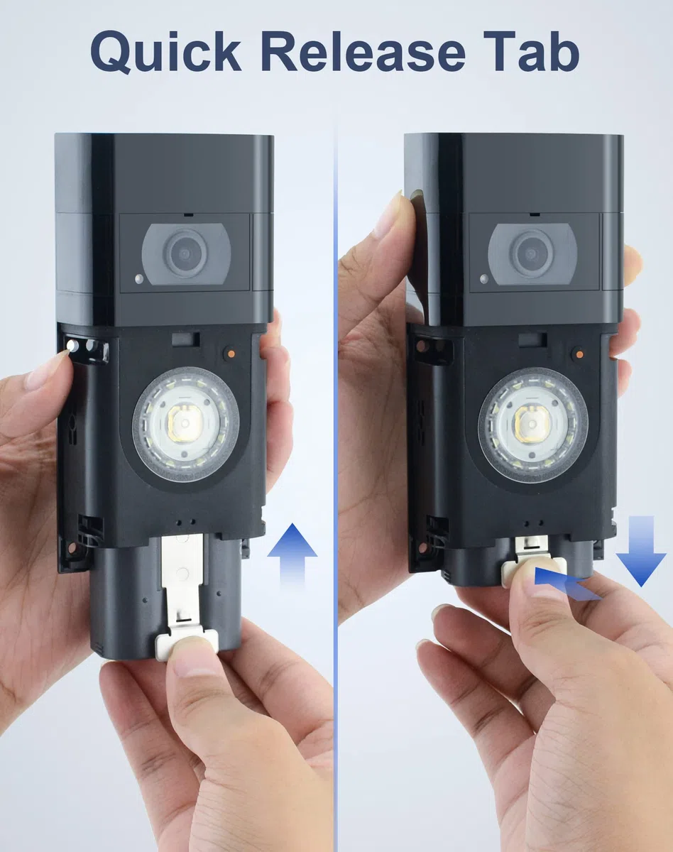 2 Batterien Und Ladestation für Ring Video Doorbell, 3.65V 6040mAh Akku kompatibel mit Video Doorbell 2/3/3+/4, Spotlight Cam Battery, Stick Up Cam(2/3Gen)