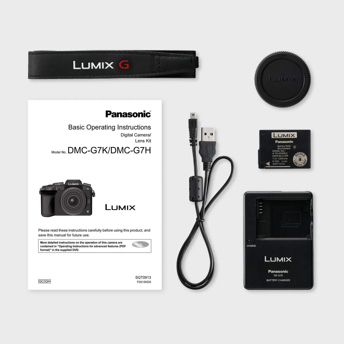 Panasonic Lumix G7 Hybridkamera (Sensor 4/3, 16 MP, OLED-Visier, schwenkbarer Touchscreen, ultraschneller Autofokus DFD, Video 4 K, Foto 4 K, WLAN) Schwarz – französische Version