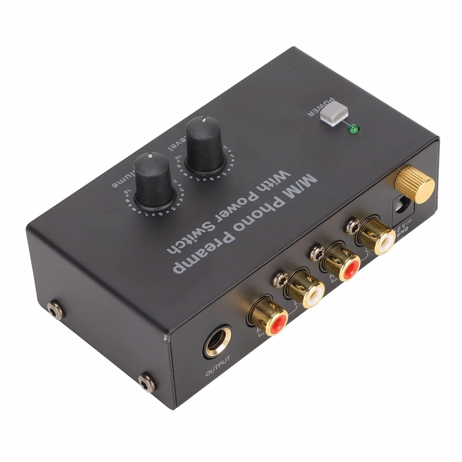 PP500P Phono-Plattenspieler-Vorverstärker, Elektronischer -Audio-Stereo-Phonographen-Vorverstärker, -Eingangsausgang, Vorverstärker für Plattenspieler-Plattenspieler