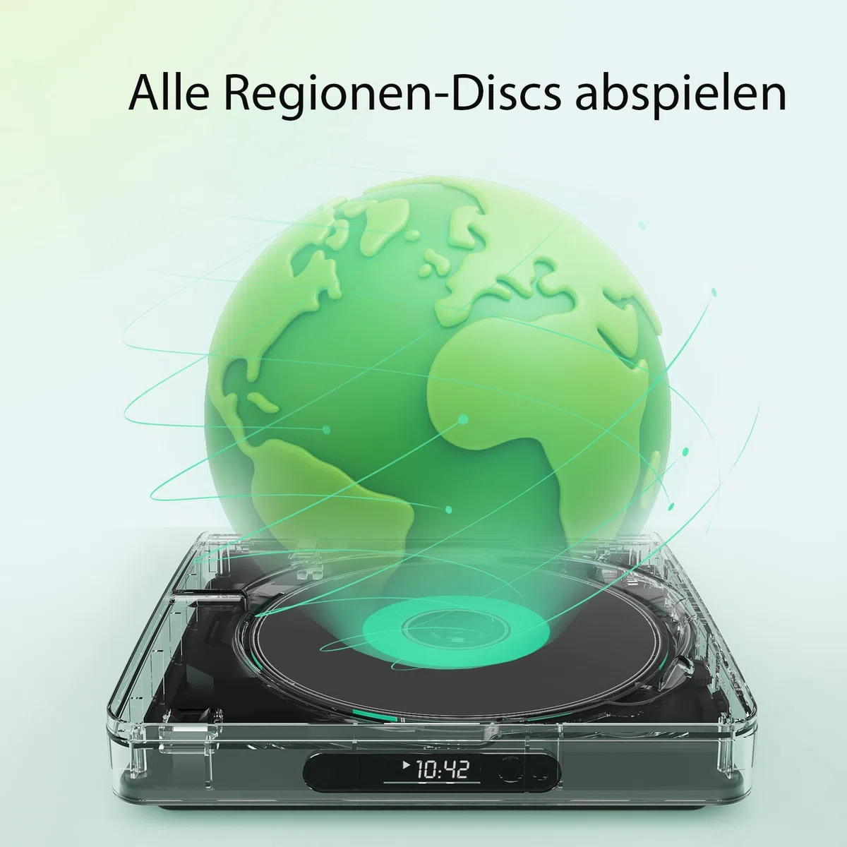 Mini DVD Player für TV mit HDMI-Kabel – HD Upscaling, regionsfrei, Speicherfunktion, HDMI-Sync, kompatibel mit verschiedenen Disc-Formaten (kein Blu-Ray)