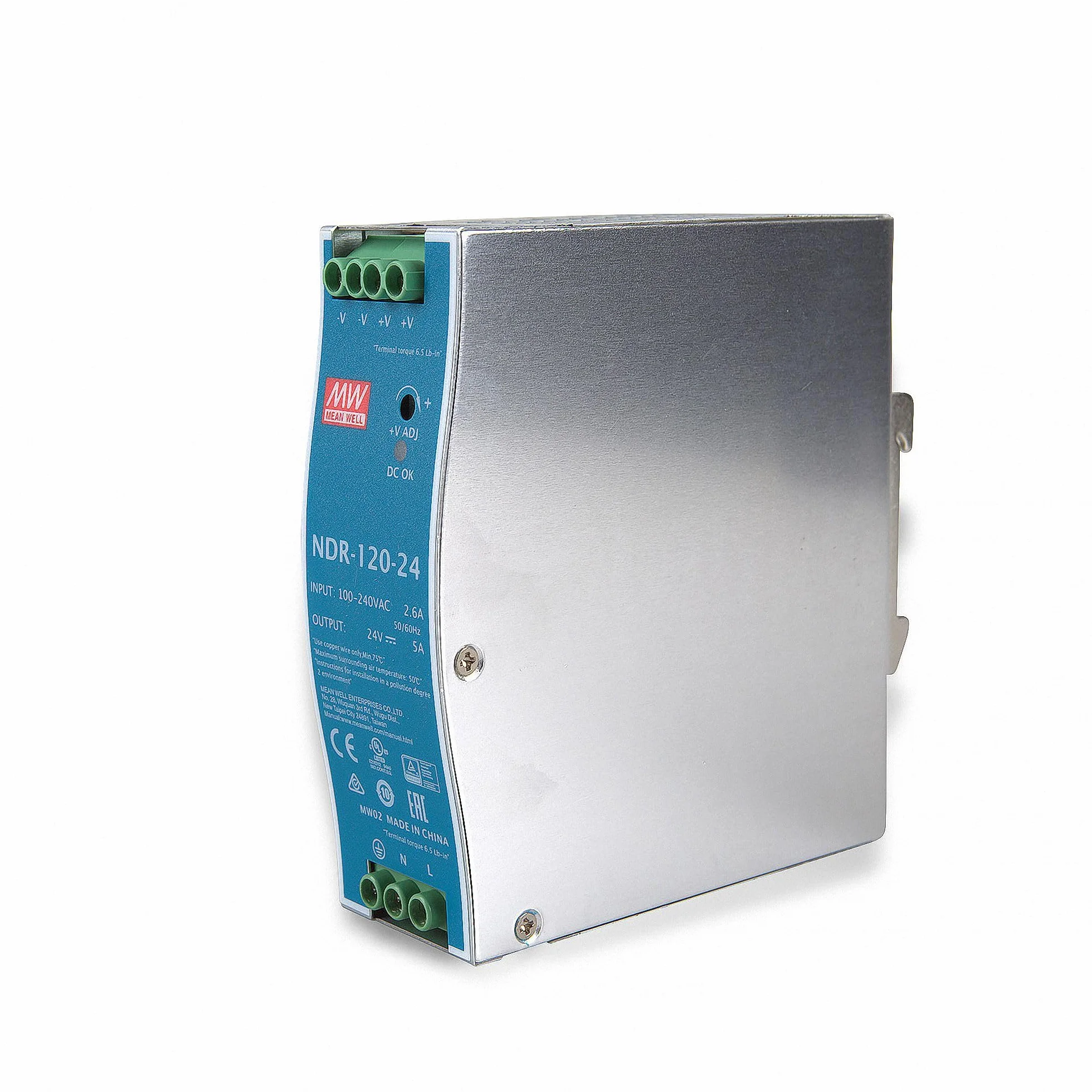 MeanWell NDR-120-24 120W 24V 5A Hutschienen Netzteil DIN-RAIL