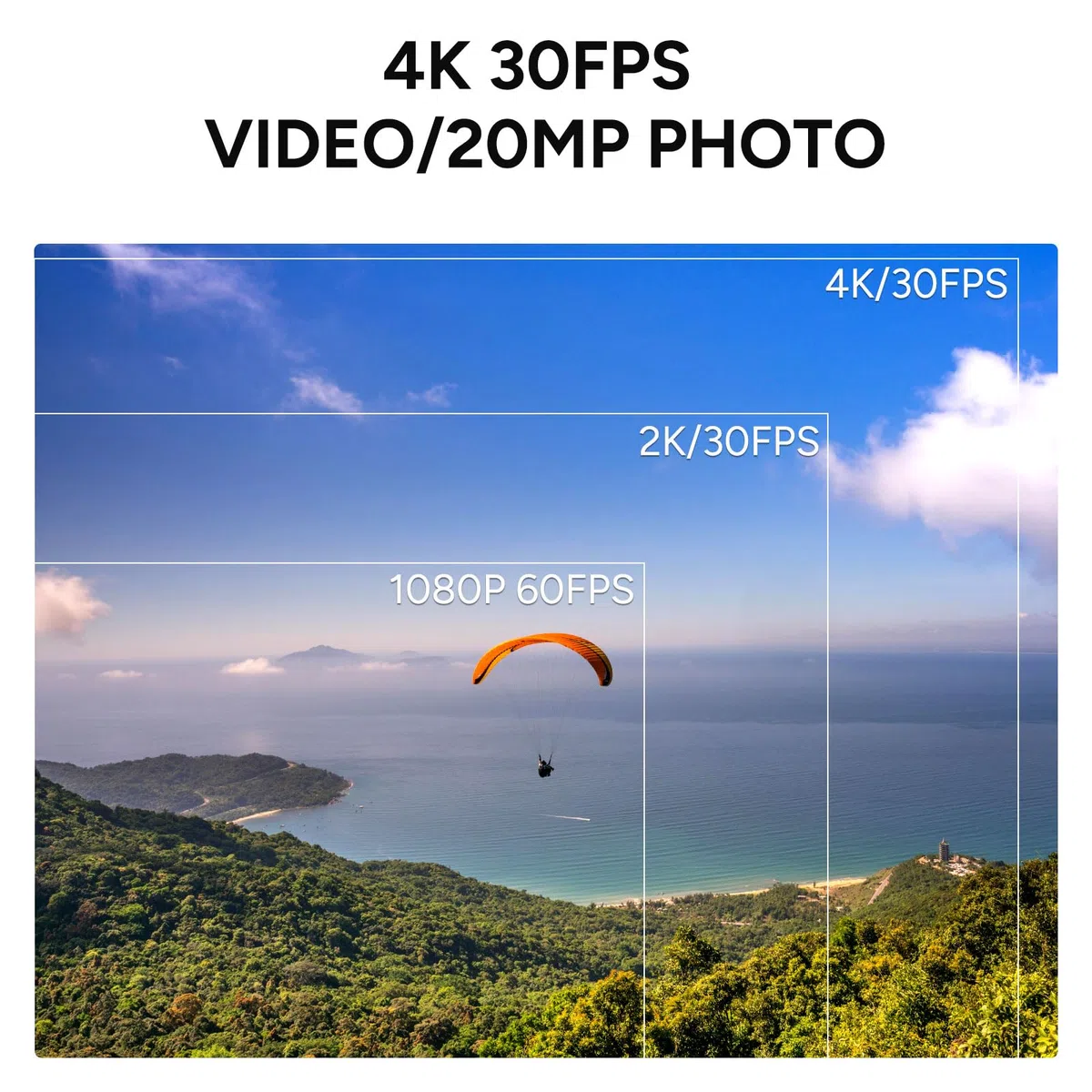 SJCAM C110 Plus Kleine Action-Taschenkamera Wearable, 4K30fps Unterwasserkamera 98FT Wasserdicht, 6-Achsen Bildstabilisierung 20MP WiFi Superleicht 79g Helmkamera mit Kits, 32G SD-Karte