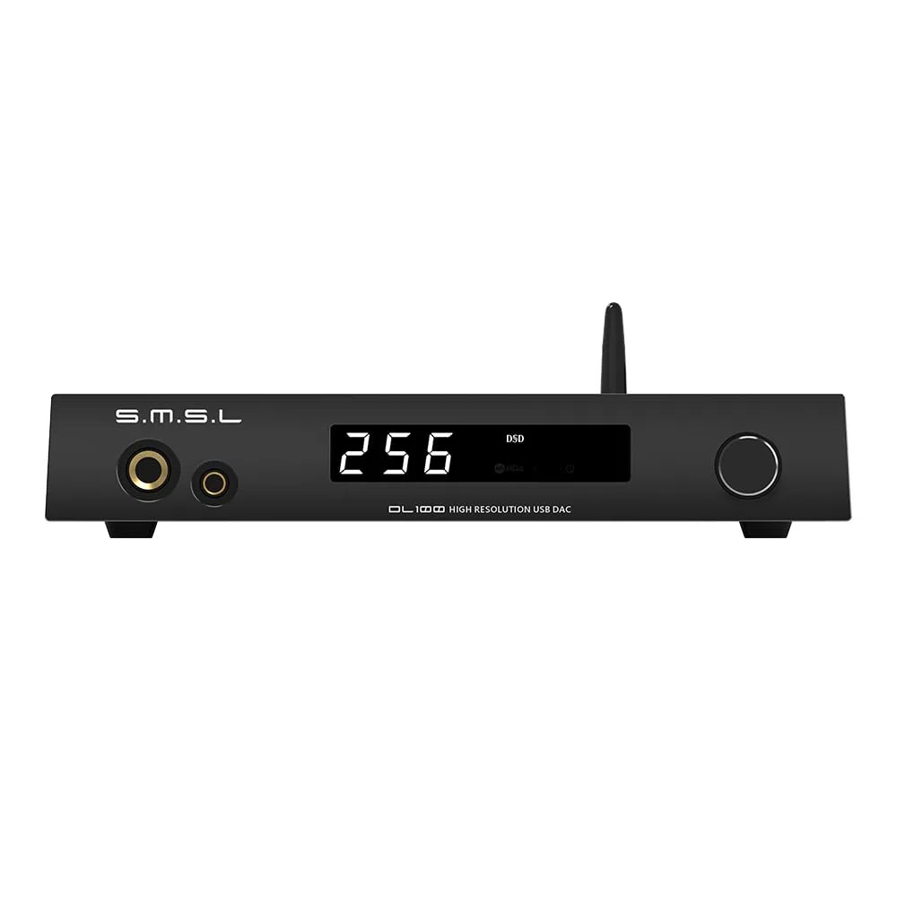 SMSL DL100 Audio-Decoder-Kopfhörer-Verstärker, 4 x CS43131-Chip, HDMI (ARC) kann für TV, Dual-Modus-ISB, 6,35 mm + 4,4 mm Dual-Kopfhörer-Ausgang, XLR-symmetrisch + Cinch-Ausgang, voll funktionsfähige