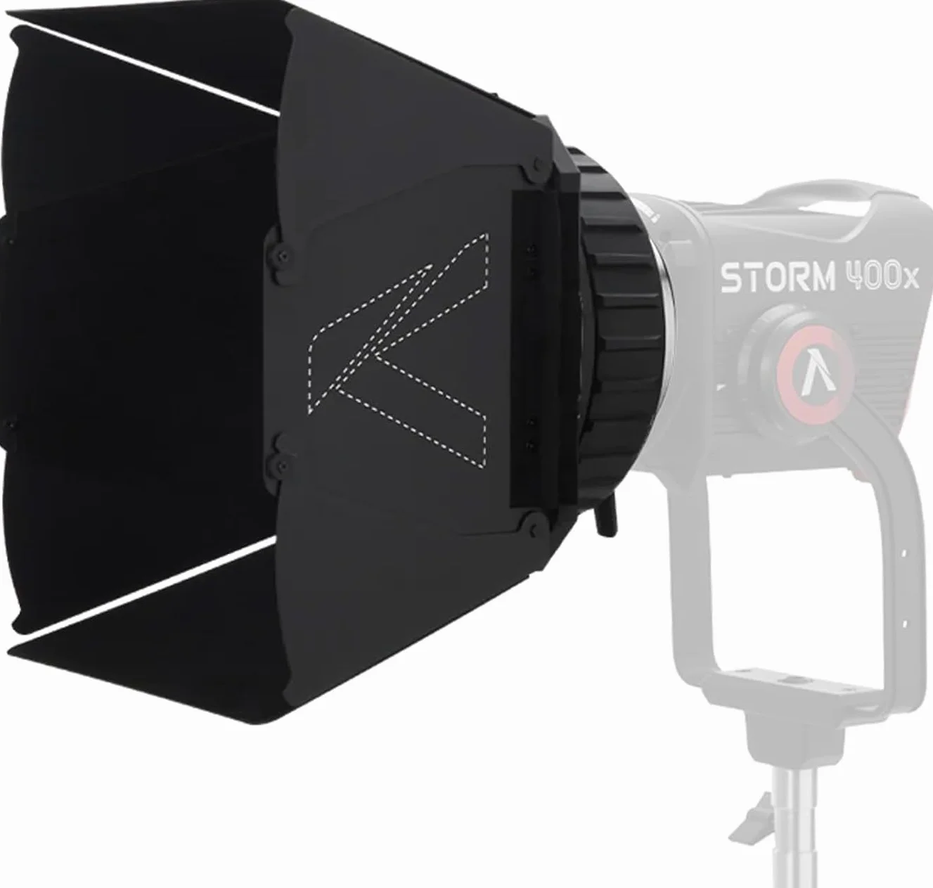 Aputure CF7 Fresnel- und Barndoors-Kit – 7-Zoll-Bowens-Mount-Fresnellinse für Storm 400x, inkl. Barndoors und Transporttasche