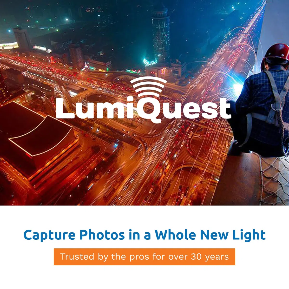 LumiQuest Soft Screen - Flash Diffuser & Light Softener, Universal Classic Design for Digital SLR Cameras, with UltraStrap, Neon Orange