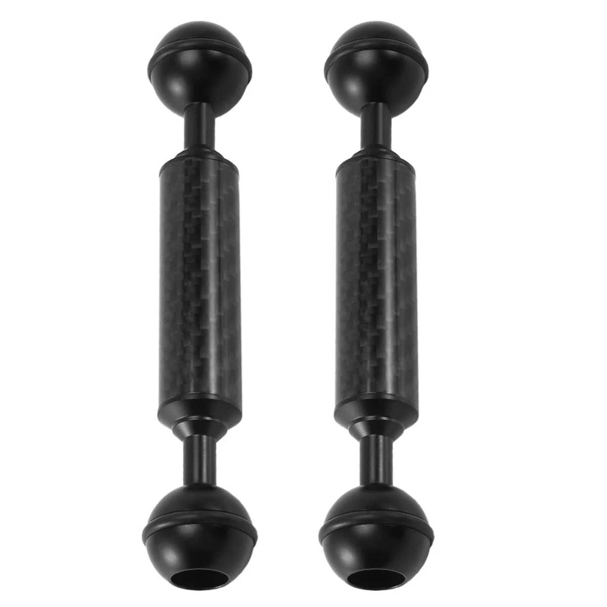 VENEKA 2X Carbon Fiber Float Extension Arm 1 Dual Ball Tauchen Kamera Fotografie D20mm 5 Unterwasser Auftrieb Stativ