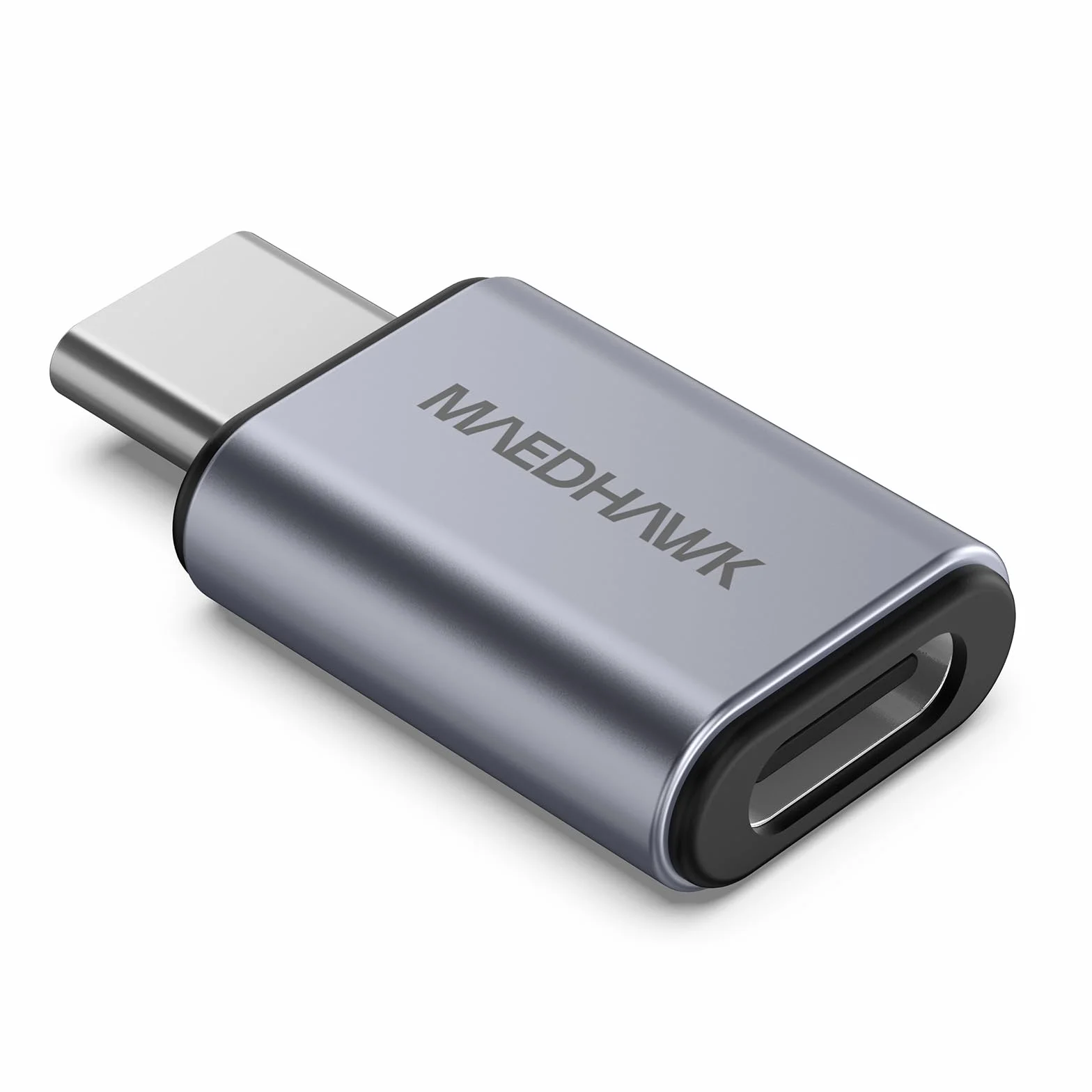 MaedHawk Bypass 2.0 Motorrad CarPlay Bluetooth 5.4 Headset Adapter mit Passthrough-USB-C-Ladeanschluss (Grau)