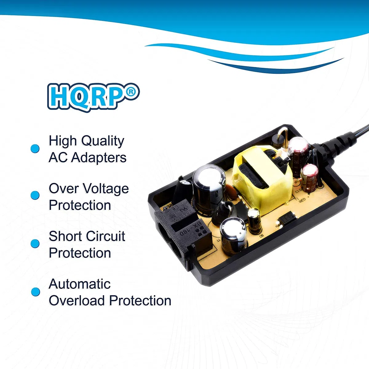 HQRP AC Netzadapter Ladegerät kompatibel mit JVC Everio GZ-MG130, GZ-MG155, GZ-MG255 Camcorder