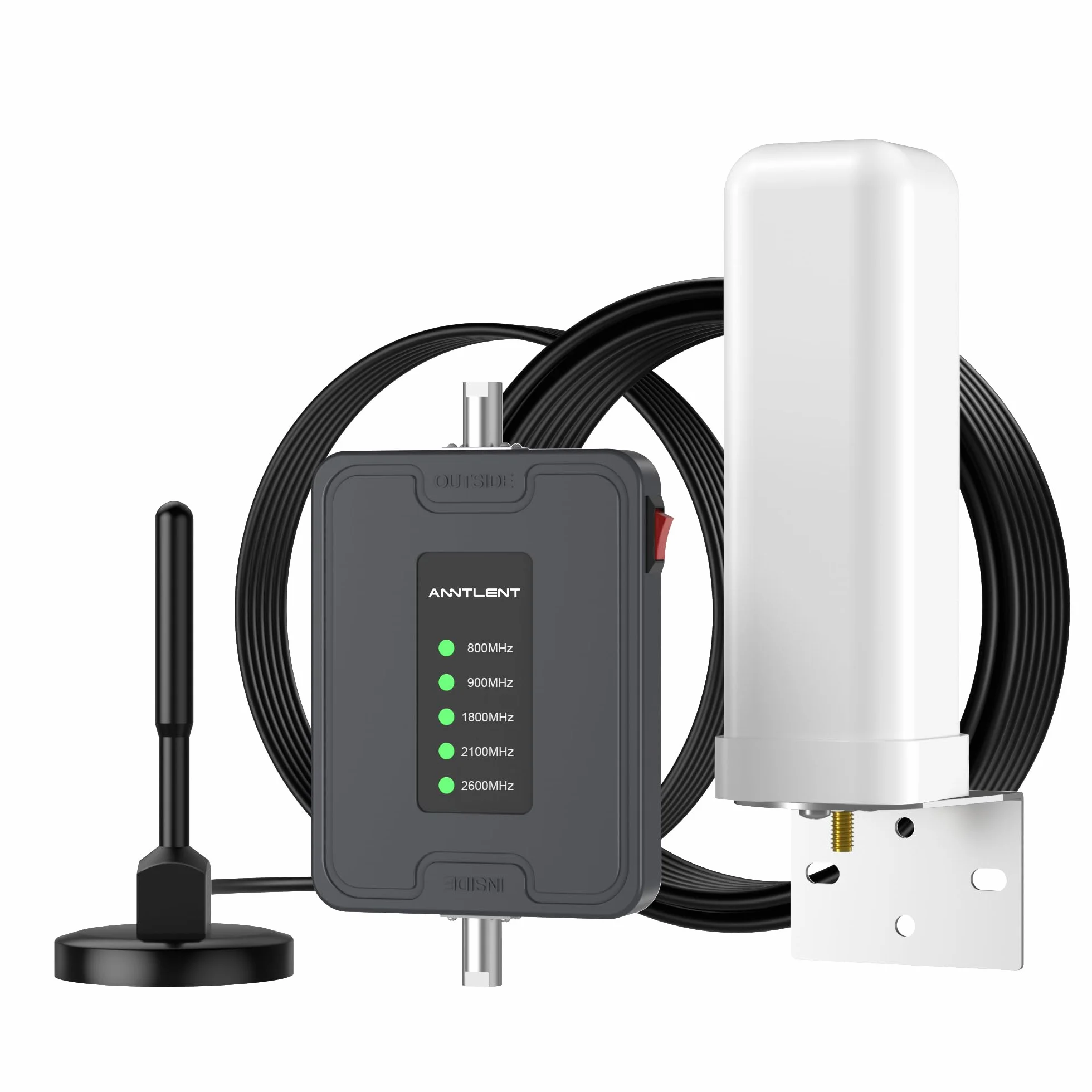 ANNTLENT Empfangsverstärker Handy 4G 3G LTE GSM Repeater für Wohnmobil/LKW/SUV - Band 20/8/1/3/7 Mobilfunk Verstärker Sprachanrufe und Daten für Alle Netzbetreiber - Magnetische Dachantenne