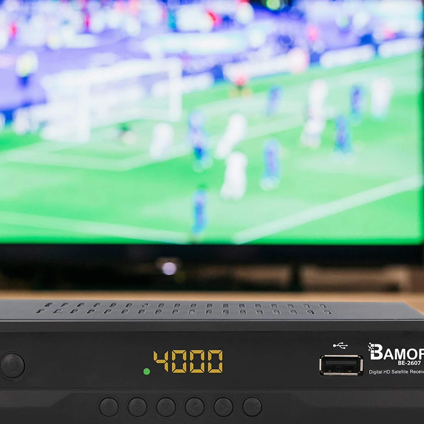 hd-line Bamof BE-2607 Digital Satelliten Sat Receiver - (HDTV, DVB-S/S2, HDMI, SCART, 2X USB 2.0, Full HD 1080p) [Vorprogrammiert für Astra Hotbird Türksat] [Energieklasse A+++]