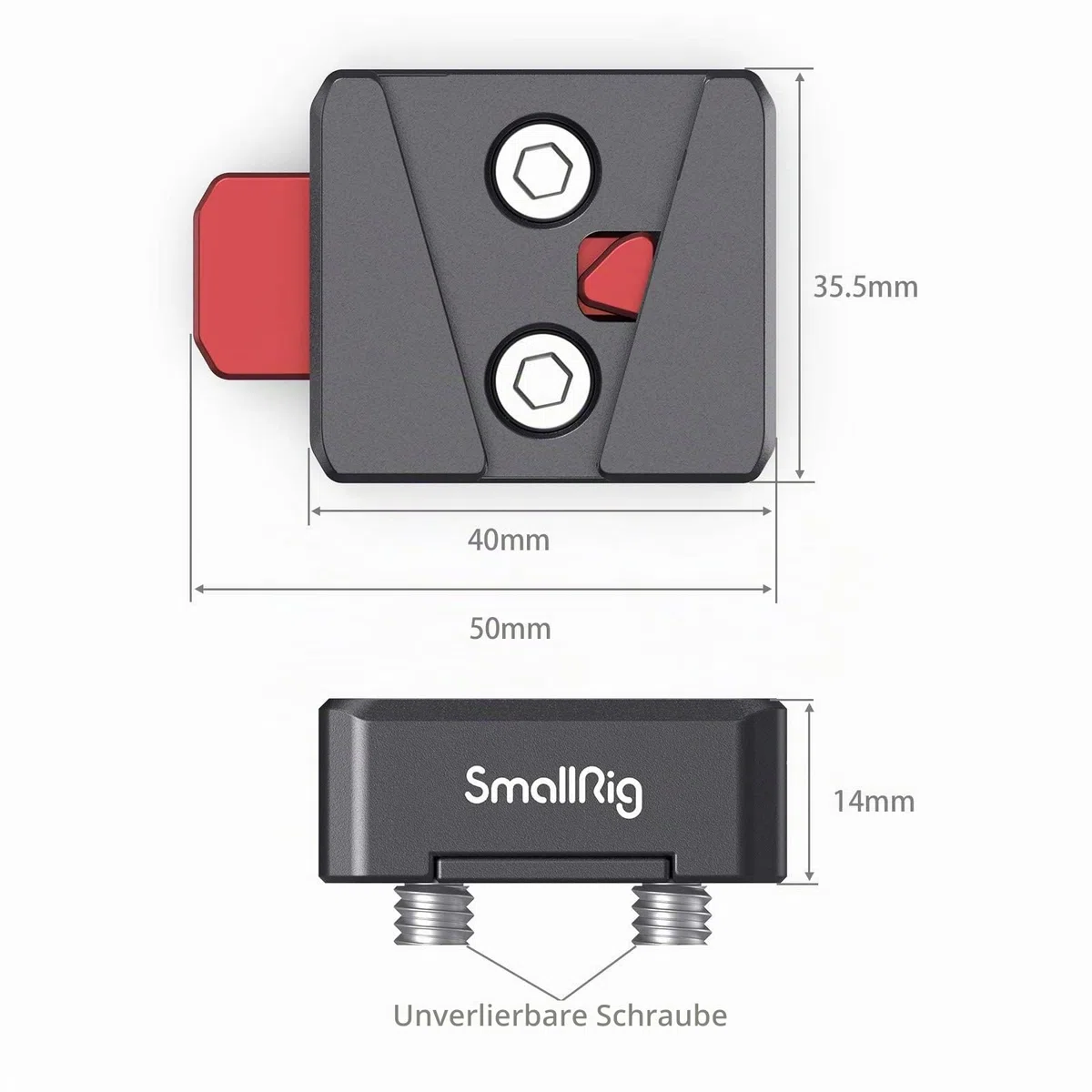 SMALLRIG Mini V-Lock Montagesatz Assembly Kit V Mount Plate für V-Mount Akku - MD2801B