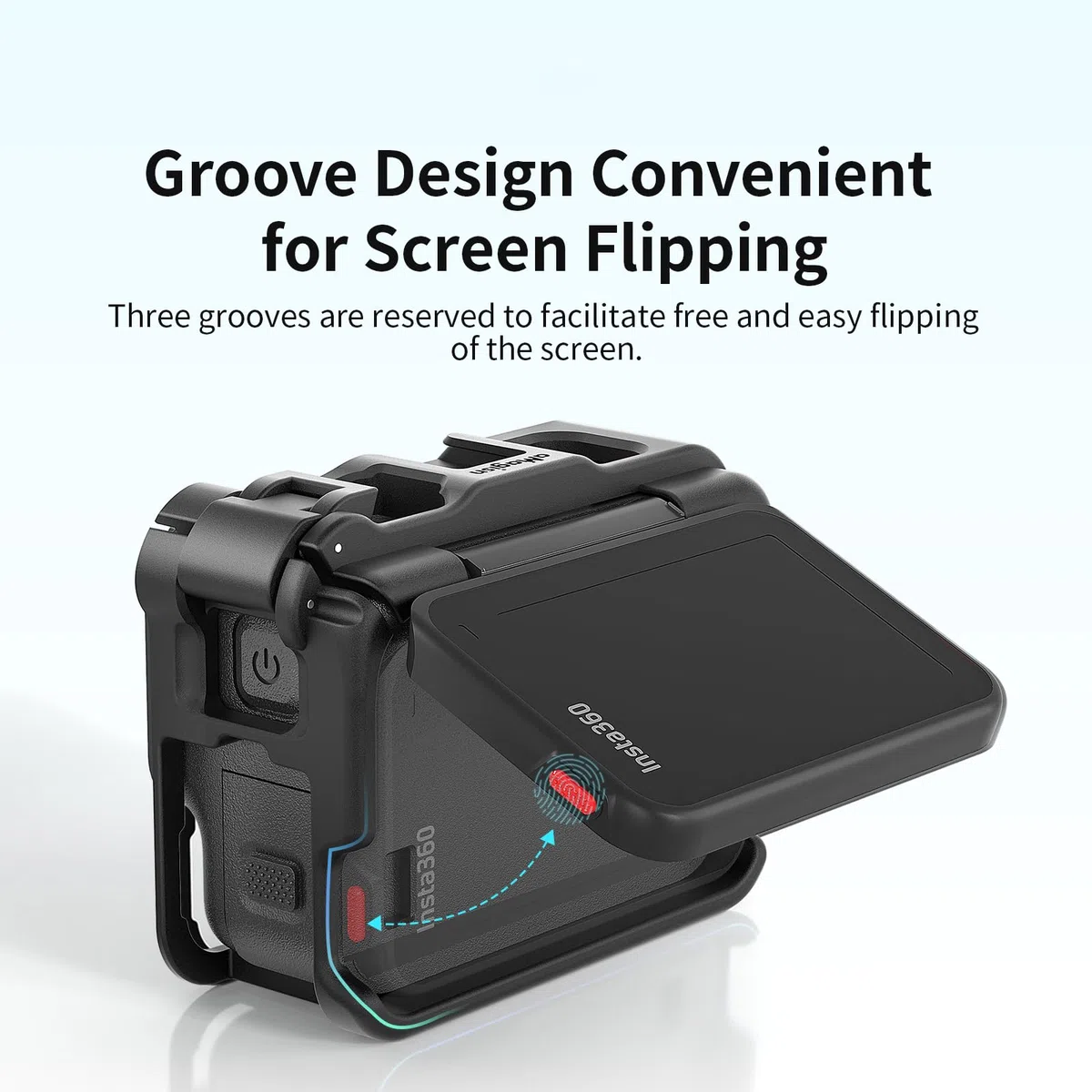 Schutzrahmen Halterung für Insta360 Ace Pro 2, Vertikal Horizontal Halter Mount Kamera Käfig Zubehör für Insta360 Ace Pro 2/Insta360 Ace Pro/Insta360 Ace