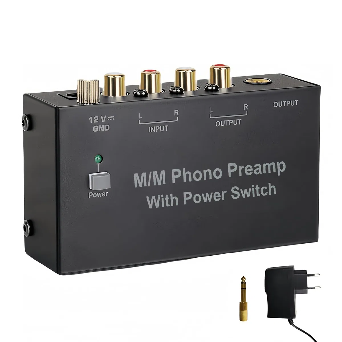 Magicbox Phono Vorverstärker Pro | RIAA-MM Vorverstärker mit 92dB SNR, RCA/TRS/Klinke & Plug-and-Play – Für Audio-Technica/Sony/Vintage