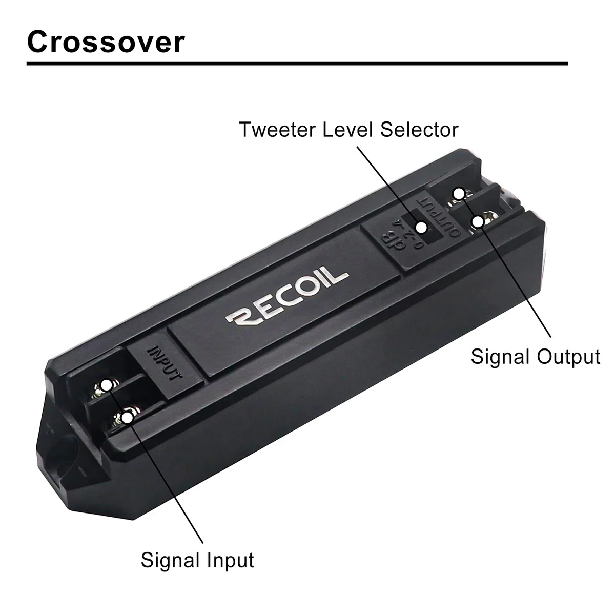 RECOIL RET1 Echo Serie 1-Zoll-Hochtöner (45 mm) mit Neodym-Seidenkalotte – Paar Hochtöner für Auto-Komponenten-Audiosystem mit integriertem 3-Stufen-Filter