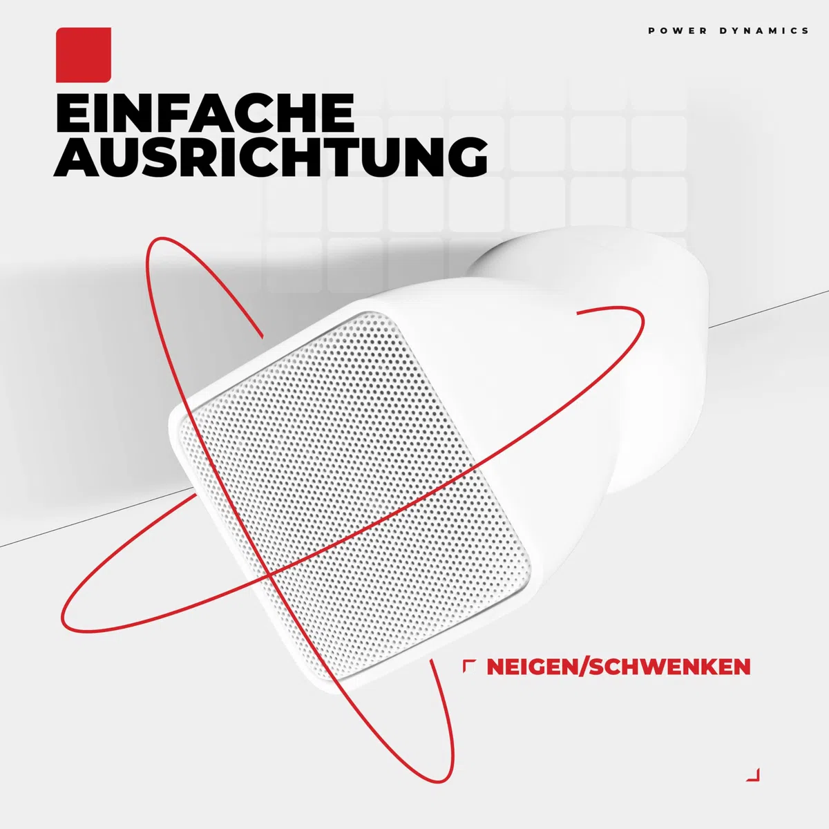 Power Dynamics BSX30W Wandlautsprecher Set Weiß - 2x Passive Lautsprecher 100V 8 Ohm 30 Watt