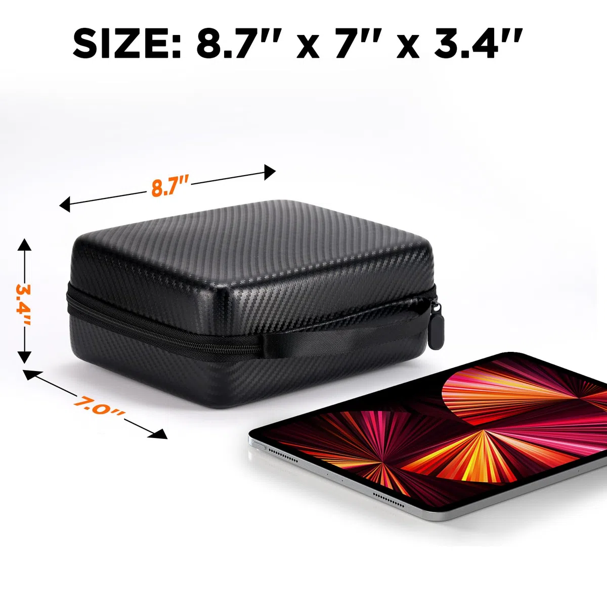 Elikliv Mikroskoptasche für EDM4, EDM4B, EDM4 Max Coin Mikroskop, Fernglas, mit integrierter Netztasche und sicherem Reißverschluss
