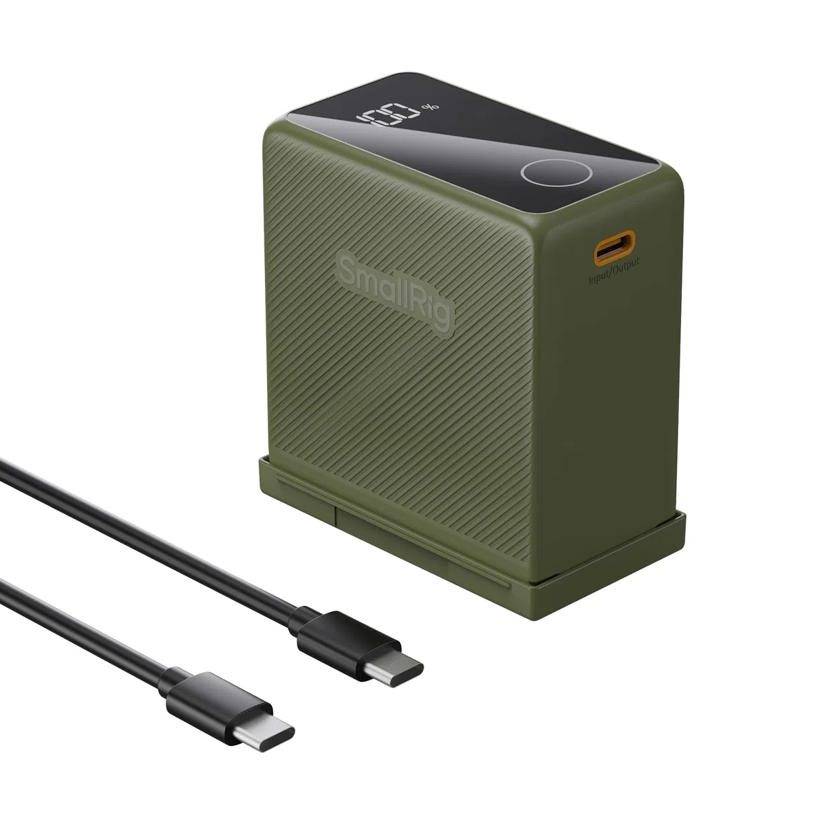 SMALLRIG Akku für NP-F970 10500mAh Replacement Battery für Sony NP-F970 F750 F550, PD 36W USB-C 3,5H Schnellladung, Kamera-Akku mit OLED-Bildschirm für Kamera, Videoleuchte, Camcorder, Grün - 4577
