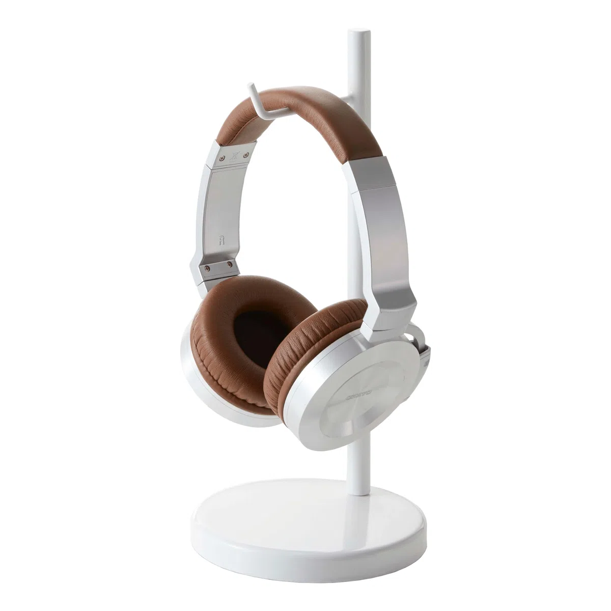 YAMAZAKI 2291 BAUTES Headphone Stand, White, Steel, 13 x 13 x 28 cm