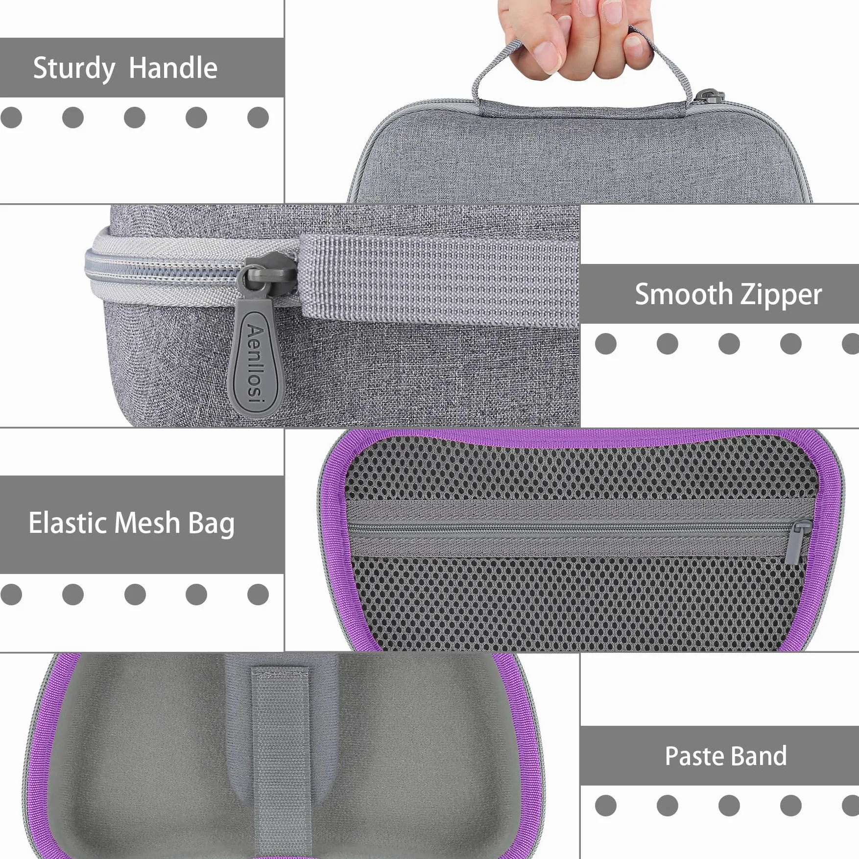 Aenllosi Harte Tasche Kompatibel mit EasySMX M15 Handy Controller，EasySMX Bluetooth Handy Controller Hülle.(Nur Tasche)