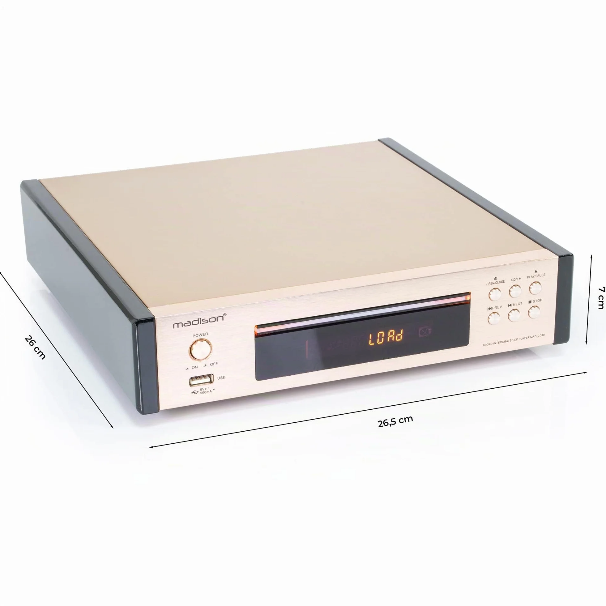 Madison MAD-CD10 FM Tuner UND CD Player Surround Sound TV Stereo Event Musik BESCHALLUNGSANLAGE