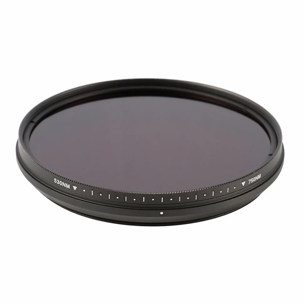 Ruili Einstellbar Infrarot Pass Linse Filter 62mm, 530nm to 750nm,650nm,680nm,720nm,62mm, Kamera Filter