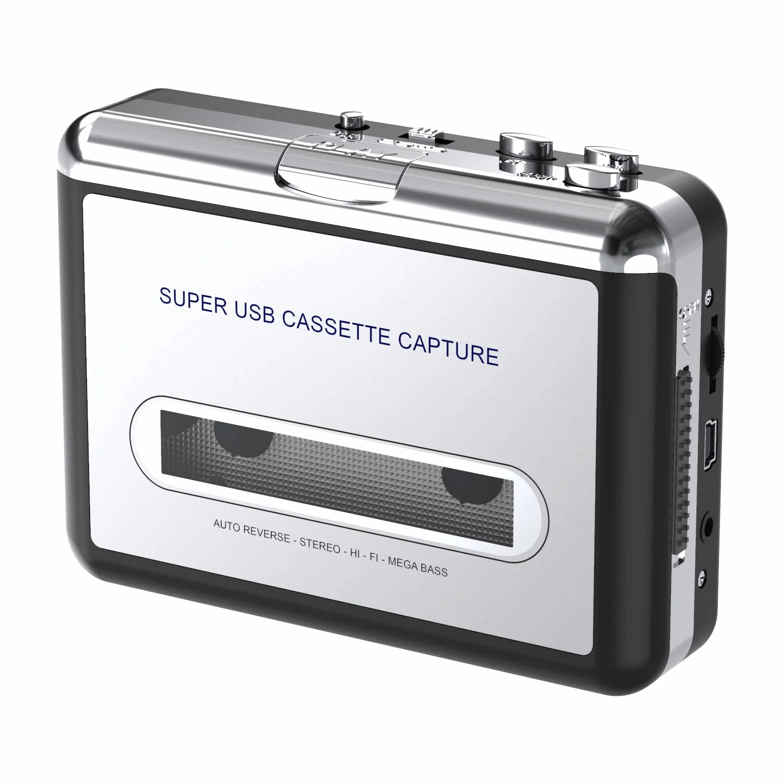 DIGITNOW! Cassette Capture tragbarer Kassetten-Player/Kassette auf MP3-Konverter, Kassette auf MP3/CD-Audio über USB