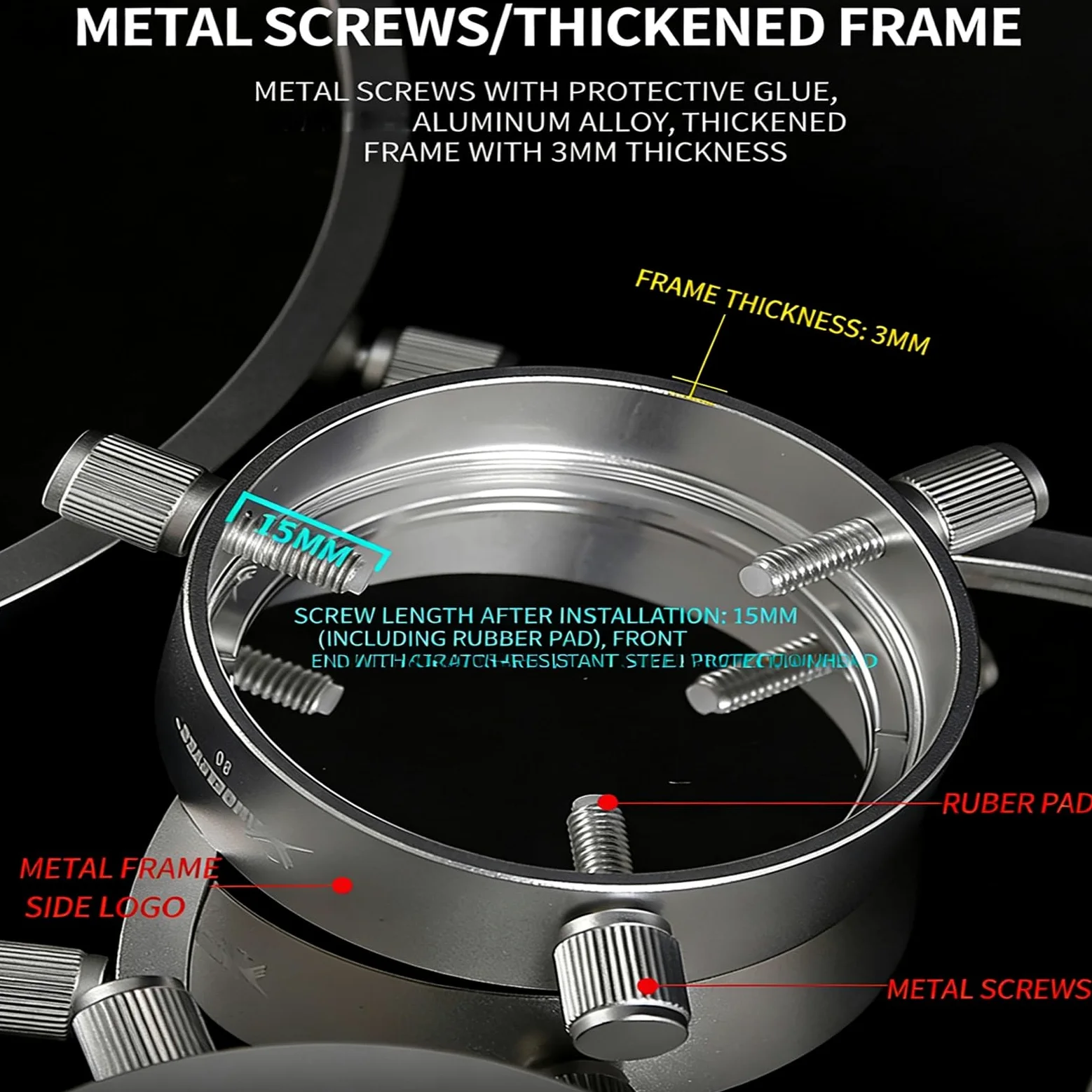 Solarfolie Sonnenfleckenfilter 80–250 mm Teleskope Sonnenmembran zum Betrachten von Sonnenflecken und Sonnenfinsternissen