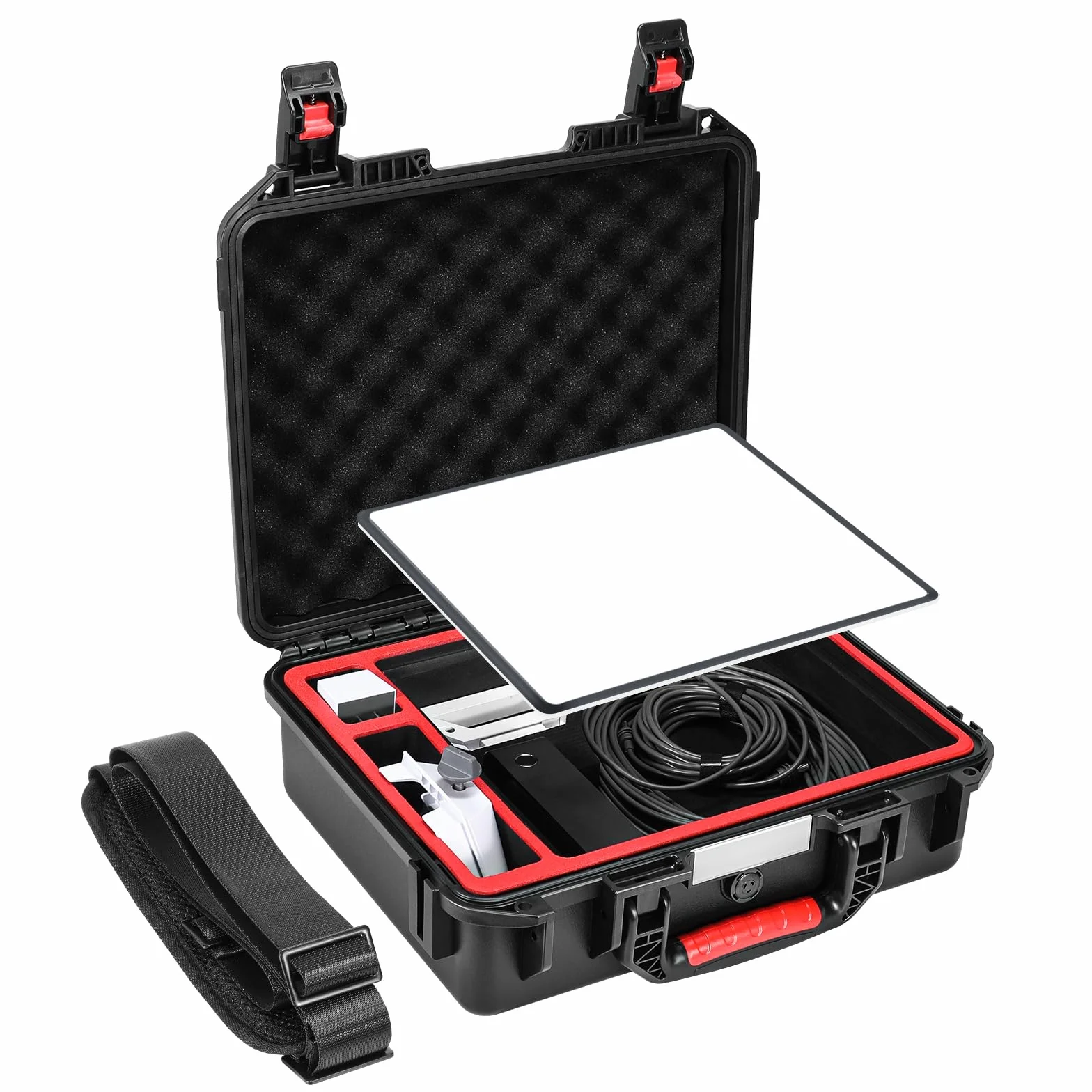AMAZEAR Starlink Mini Accessories Waterproof Hard Case, Tragetasche für Starlink Mini Discs, kompatibel mit Ständern, Netzteilen, Kabeln und anderem Zubehör.