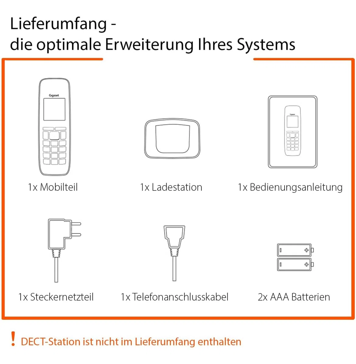 Gigaset CL390HX - Design DECT-Mobilteil mit Ladeschale - Fritzbox-kompatibel - Schnurloses Telefon für Router und DECT-Basis - 2 Akustik-Profile, weiß [Deutsche Version] [Ohne Basis]