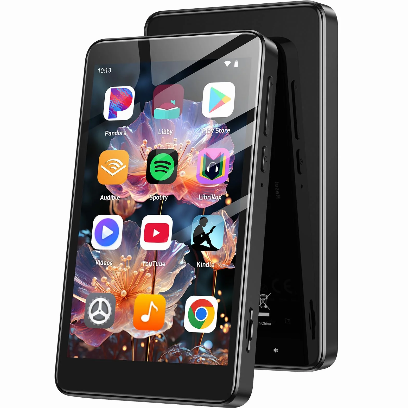 AGPTEK 96 GB MP3 Player Spotify mit Bluetooth und WLAN, 4 Zoll Touchscreen Android 14 MP4-Musikplayer, Unterstützung von Audible, APP, FM Radio, Amazon Musik, bis zu 1 TB, Schwarz