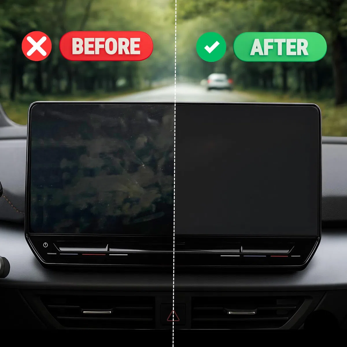 Anti-Fingerabdruck Displayschutzfolie Matt passend für CUPRA Terramar 2024-2030: 12,9" Tacho, Radio, Multimedia, Navi, Bildschirm, Infotainment Touchscreen Entspiegelung