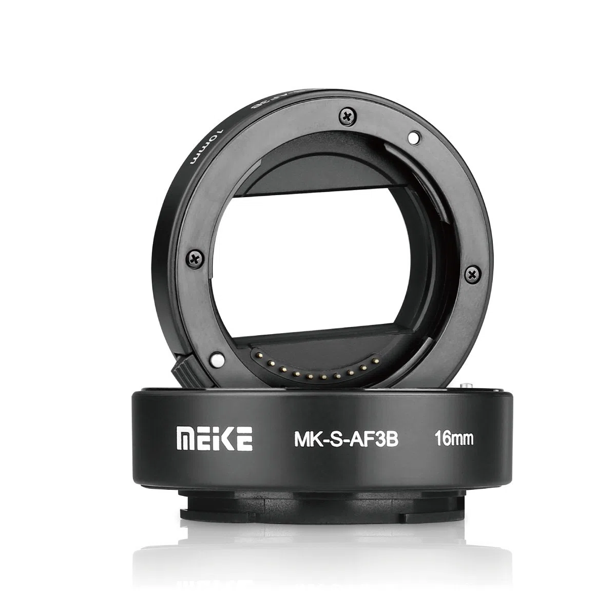Meike MK-S-AF3B Auto Focus Kunststoff Verlängerungsrohr Makro Adapter Ring für Sony NEX 3 NEX 5 NEX 6 A6000 A6100 A6300 A6400 A6500 A6600 A7 (10mm +16mm)