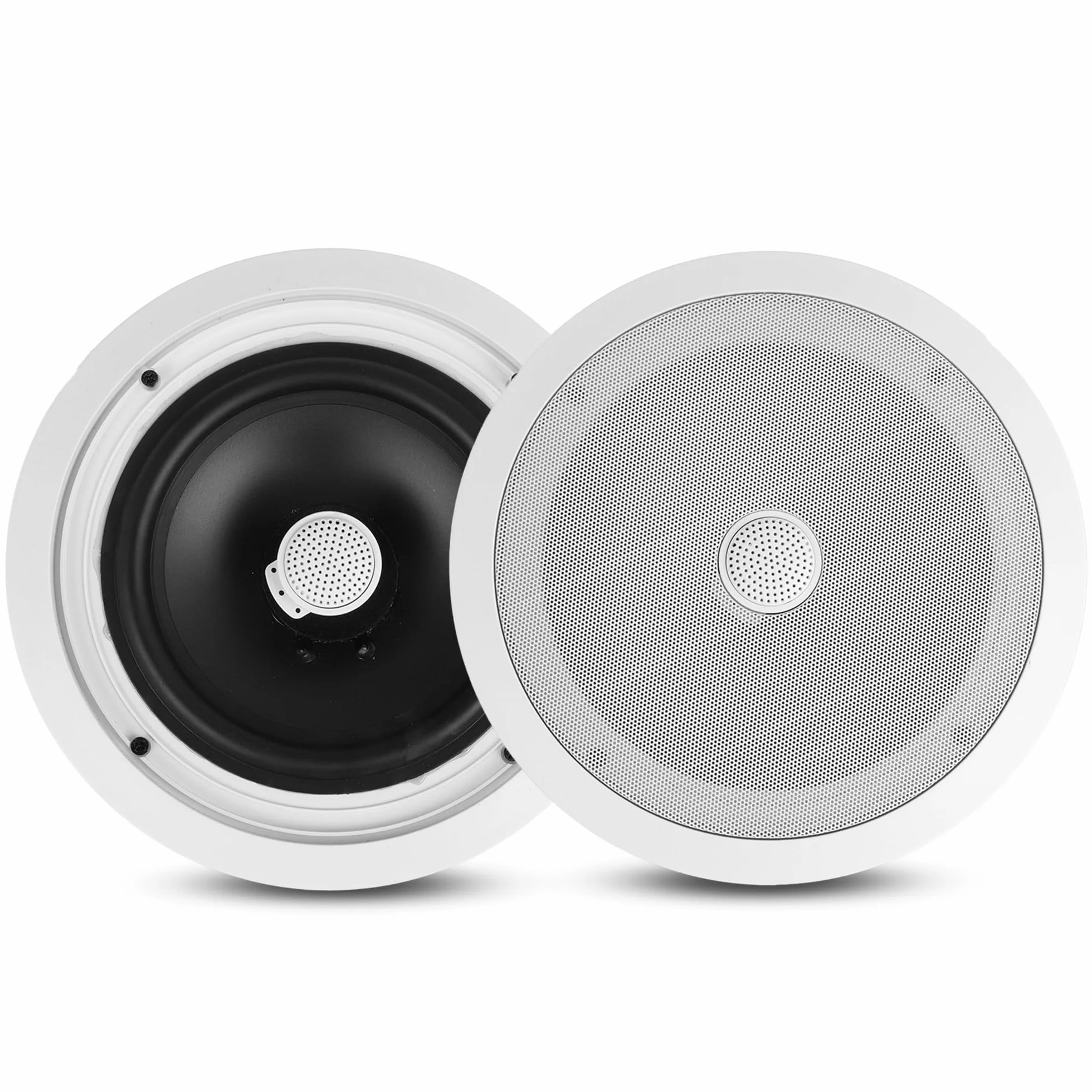Pyle Deckenlautsprecher 300W 20cm 2-Wege Einbaulautsprecher Bluetooth Flacher Woofer