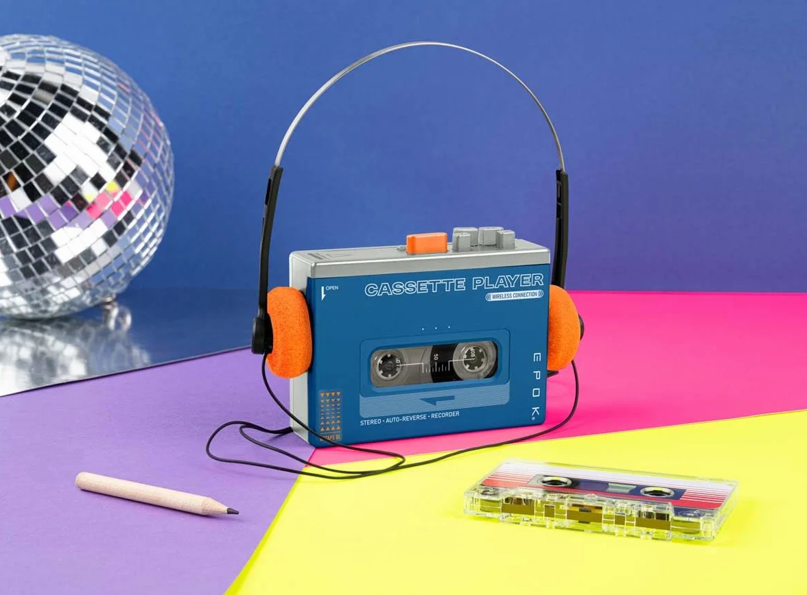 Lettore di cassette - BIGBEN - Bluetooth - REWIND+ - Blu