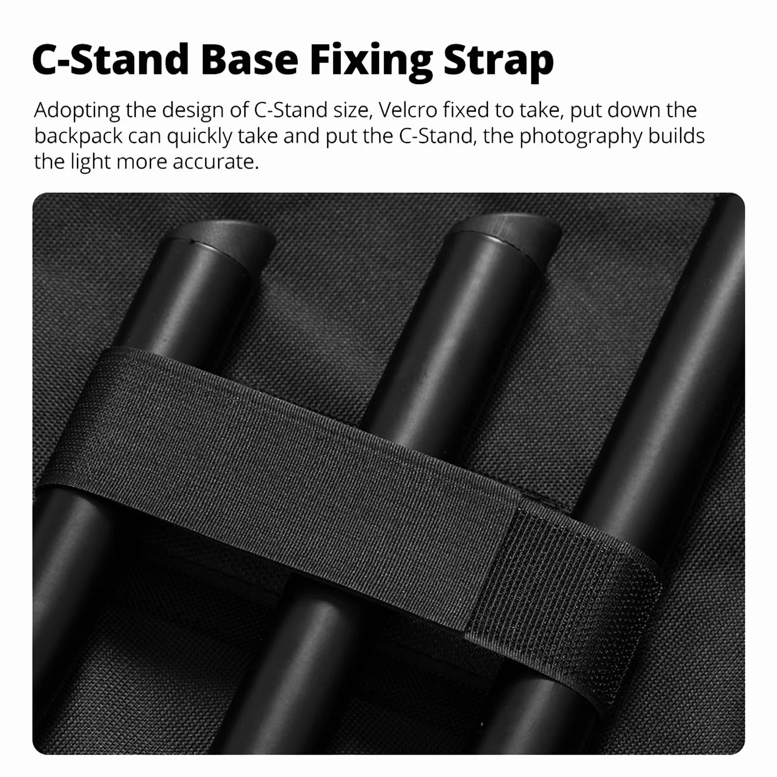 AMBITIONER PB20 C-Stand-Carrying Case 132 x 19 x 13 cm / 51.9'' x 7.4'' x 5.11'' tote Bag für C-Stand Boom Arm-Photographie Lichtstand