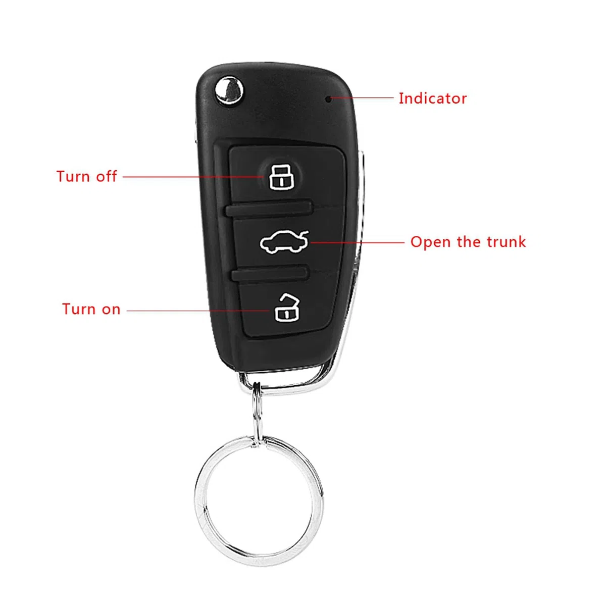 Bediffer Auto Zentralverriegelung Universal Fernbedienungs Keyless Entry System mit Fernbedienungskit Kofferraumfreigabe