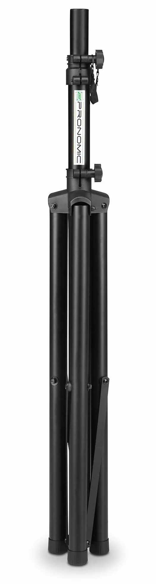 Pronomic SPS-1S Boxenstativ Stahl - Boxenständer mit Stabiler extra breiter Dreibein-Konstruktion - Höhe 120-193 cm - Stativ auch als Dartstativ oder Fotostativ verwendbar