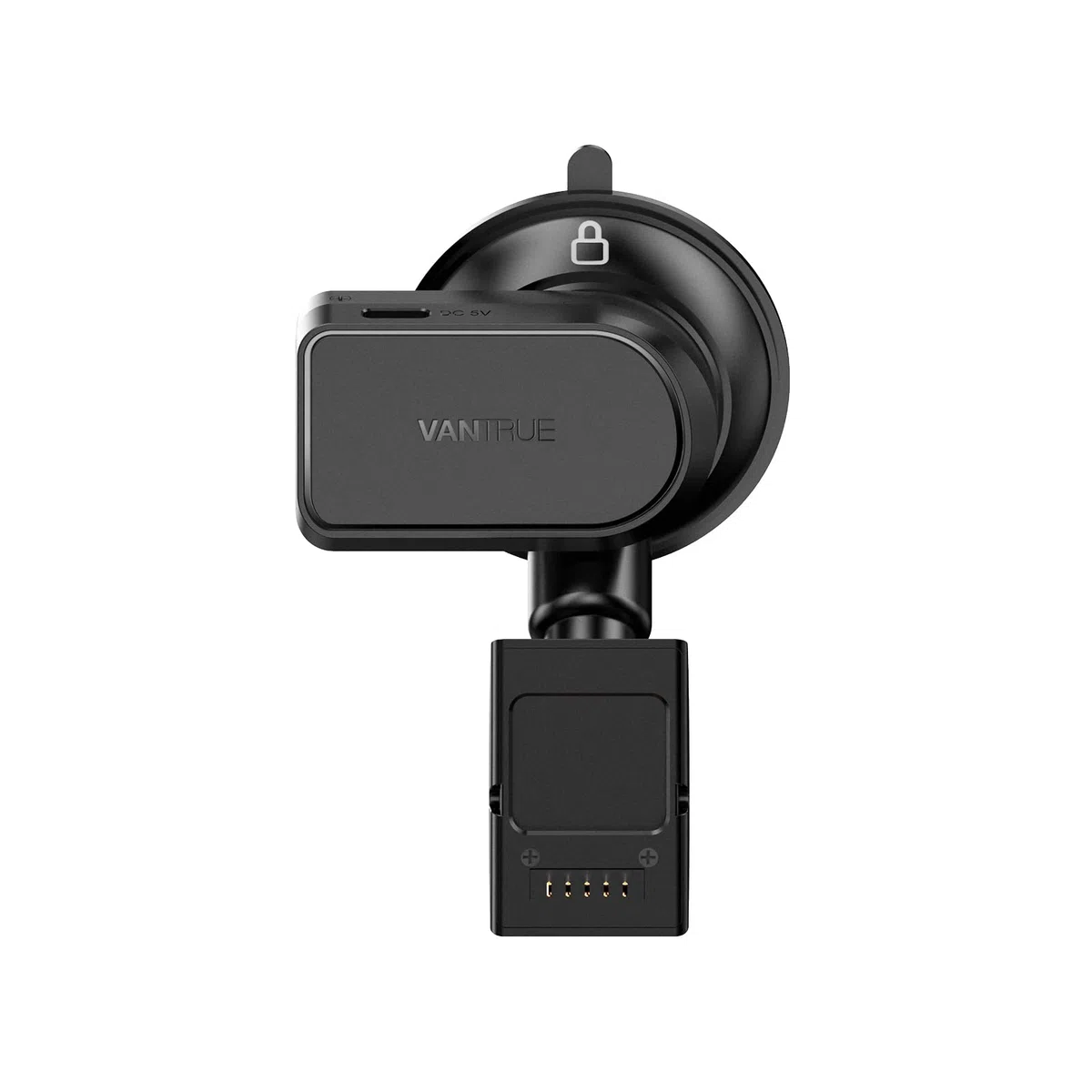 VANTRUE N5/N4 Pro Auto Dashcam Kamera Saugnapf Halterung mit USB-C Port und GPS Melder (Geschwindigkeit, Position,Route)