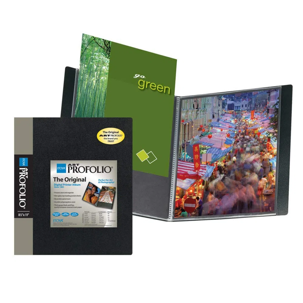ITOYA Art Profolio Portfolio Sichtbuch, 12,7 x 17,8 cm, 24 Hüllen für 48 Ansichten