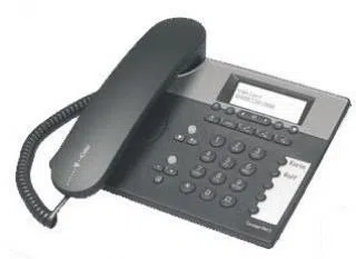 Telekom Concept PA412, Analoges Telefon Schnurgebunden mit Anrufbeantworter, Schwarzblau
